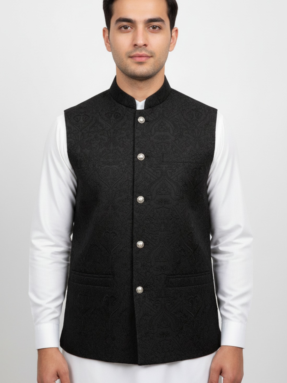 MENS BROCADE WAISTCOAT.